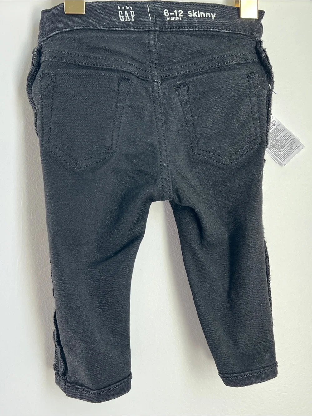 GAP | Baby Black Pull-On Skinny Denim Jeans Size 6-12 Months